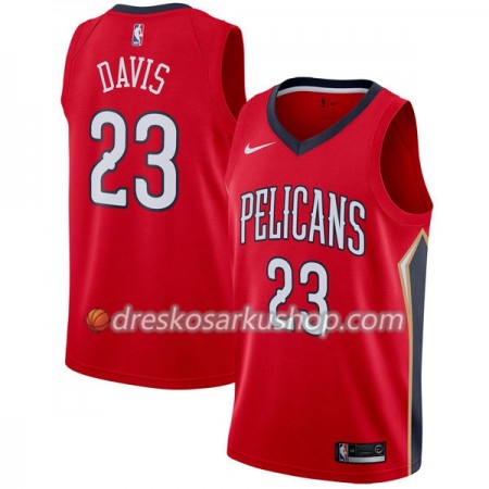 Muški NBA Dres New Orleans Pelicans Anthony Davis 23 Nike 2017-18 Crvena Swingman
